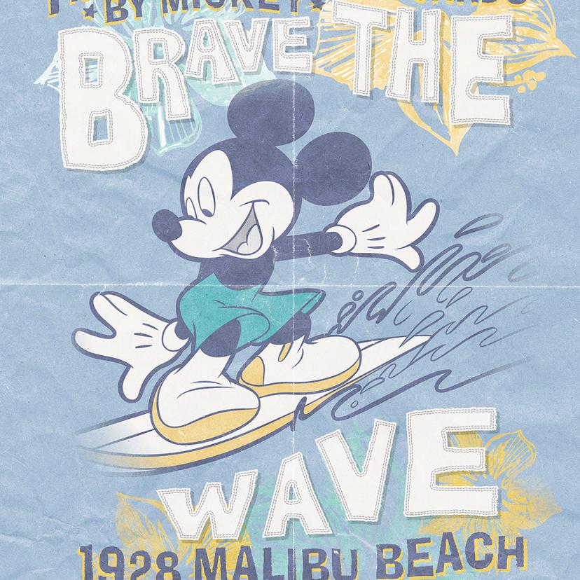 Tapet - Mickey Brave the Wave - 200 x 280 cm