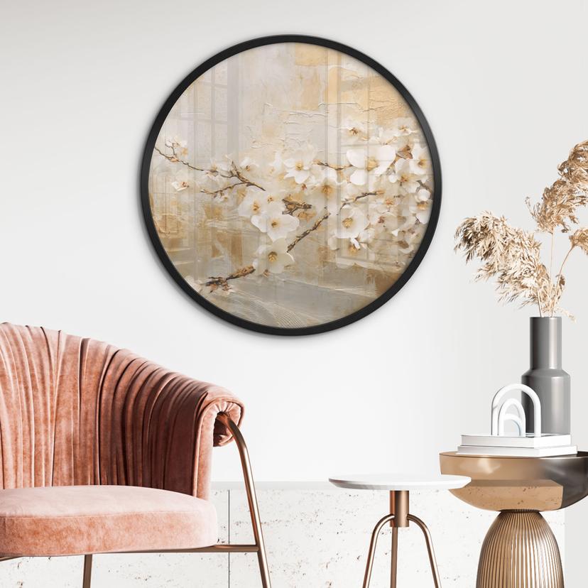 Poster Fiori di ramo su oro vintage - Paksoylu