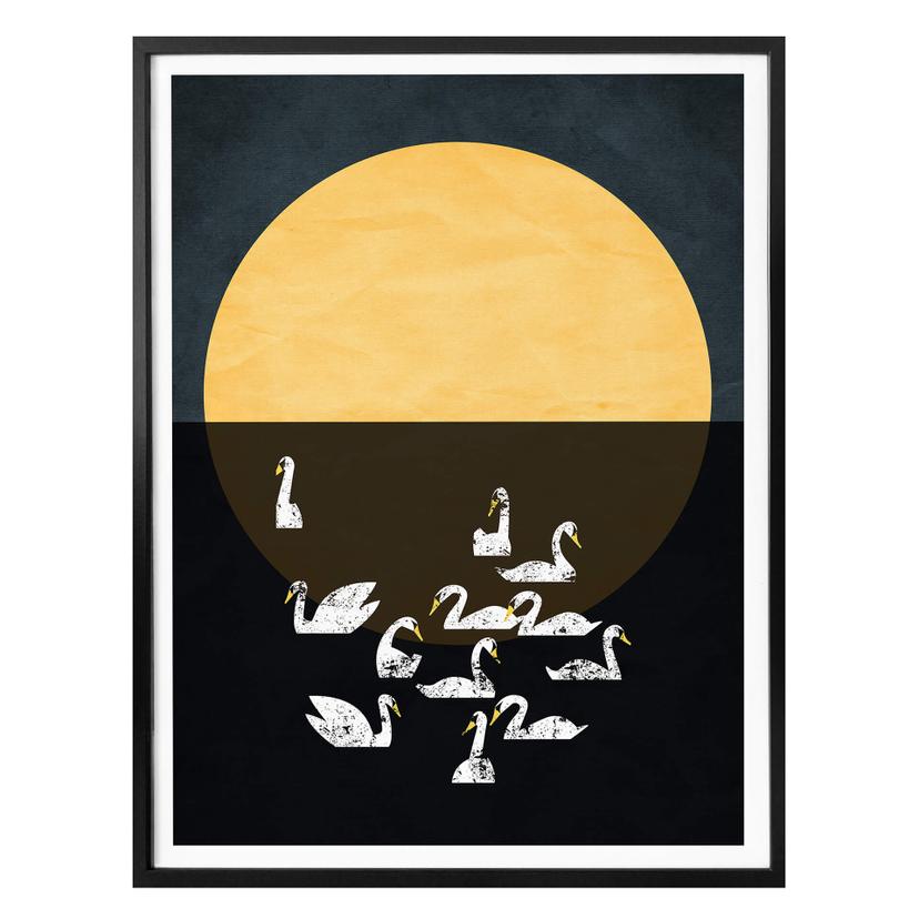 Plakat - Kubistika - Swan Lake