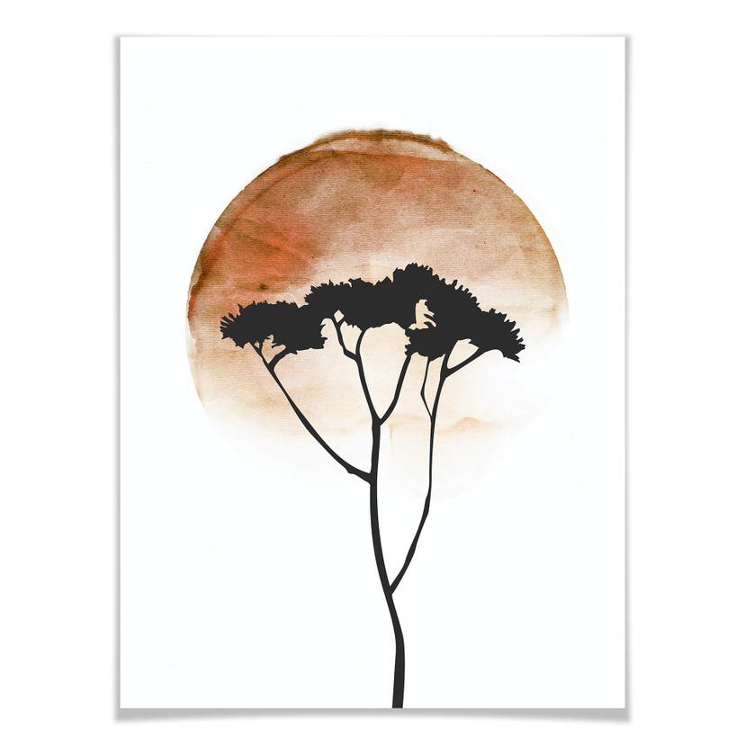 Poster Kubistika - African Desert