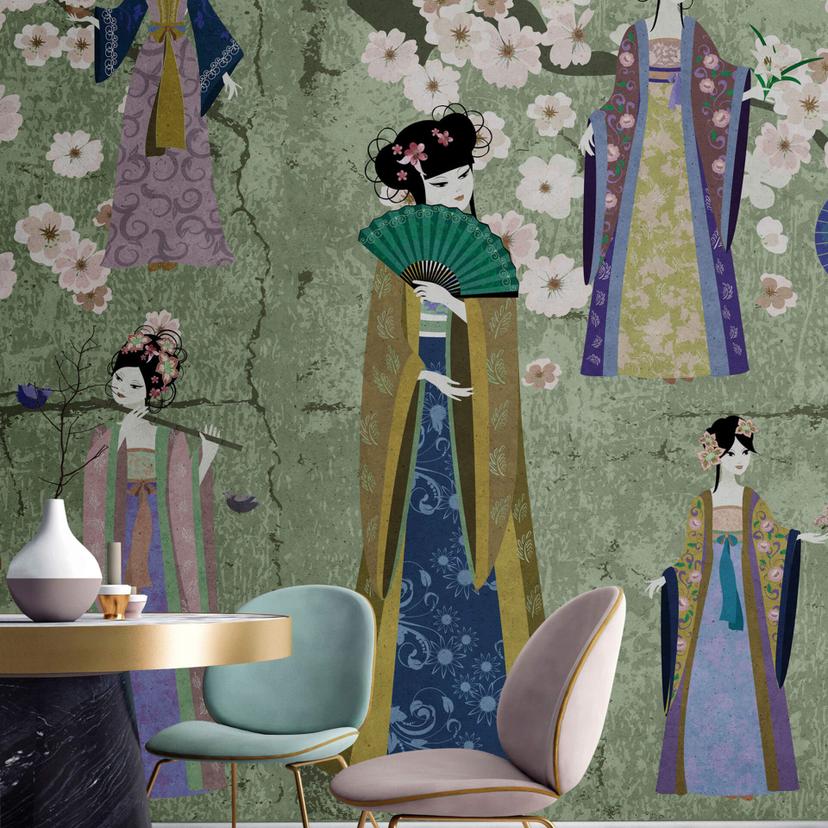 Livingwalls Fototapet Walls by Patel Kimono 1