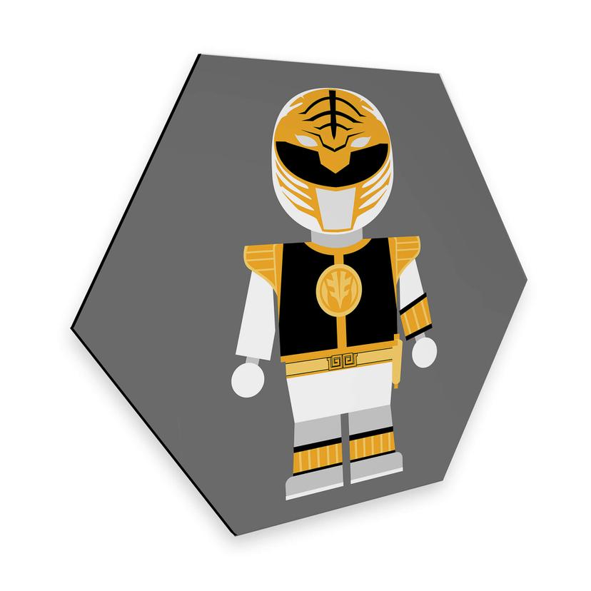 Hexagon - Alu-Dibond Gomes - Power Ranger