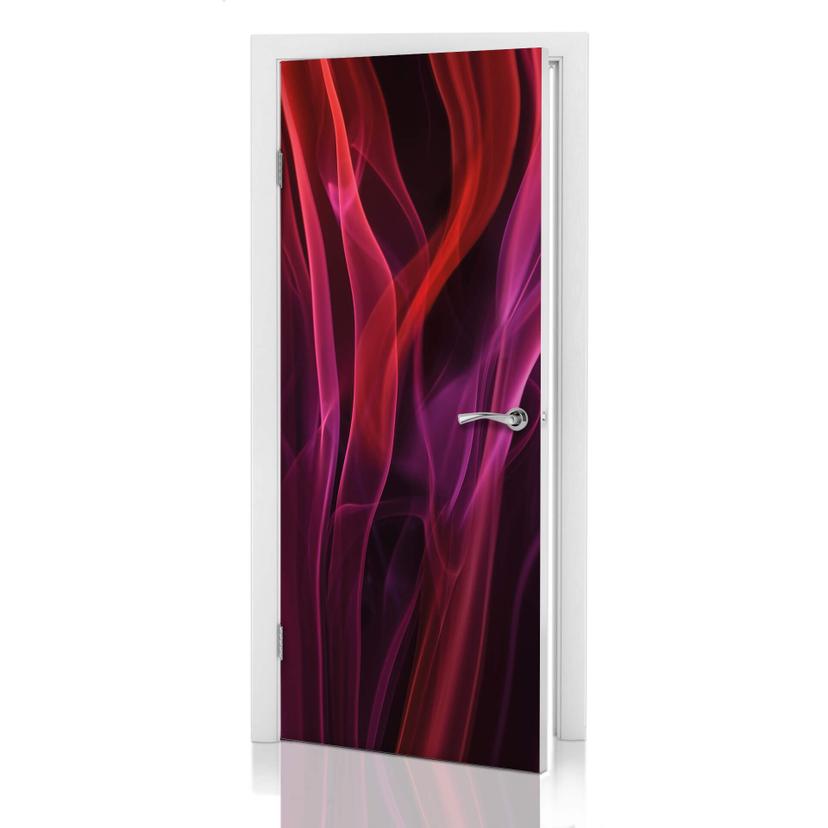 Diseño de puerta Westum - Humo rojo