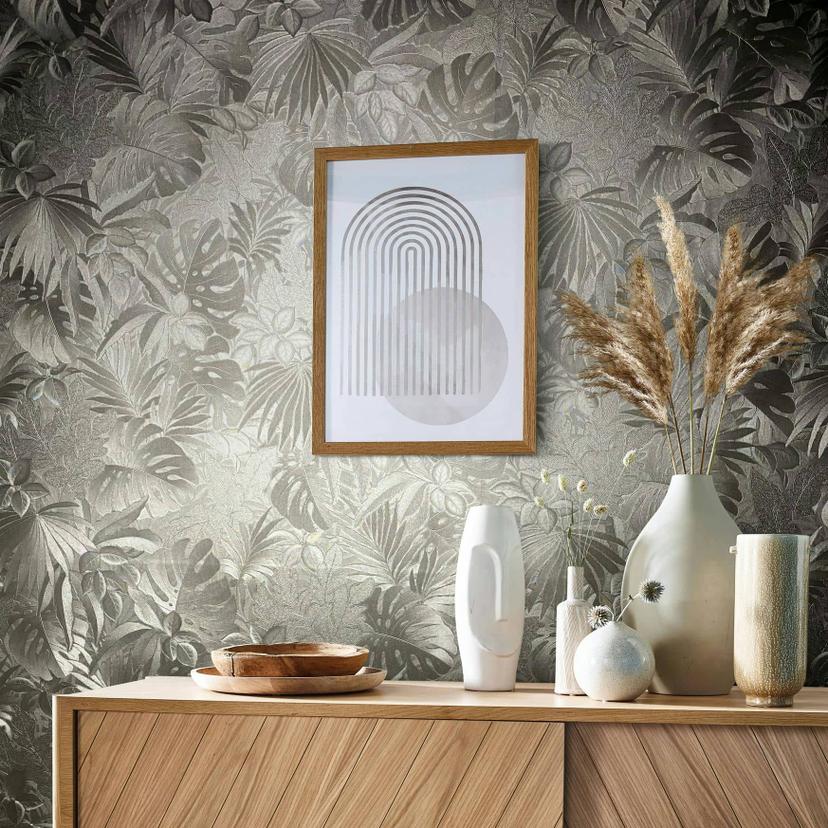 Papier peint intissé Or Floral pour salon chambre papier peint marburg