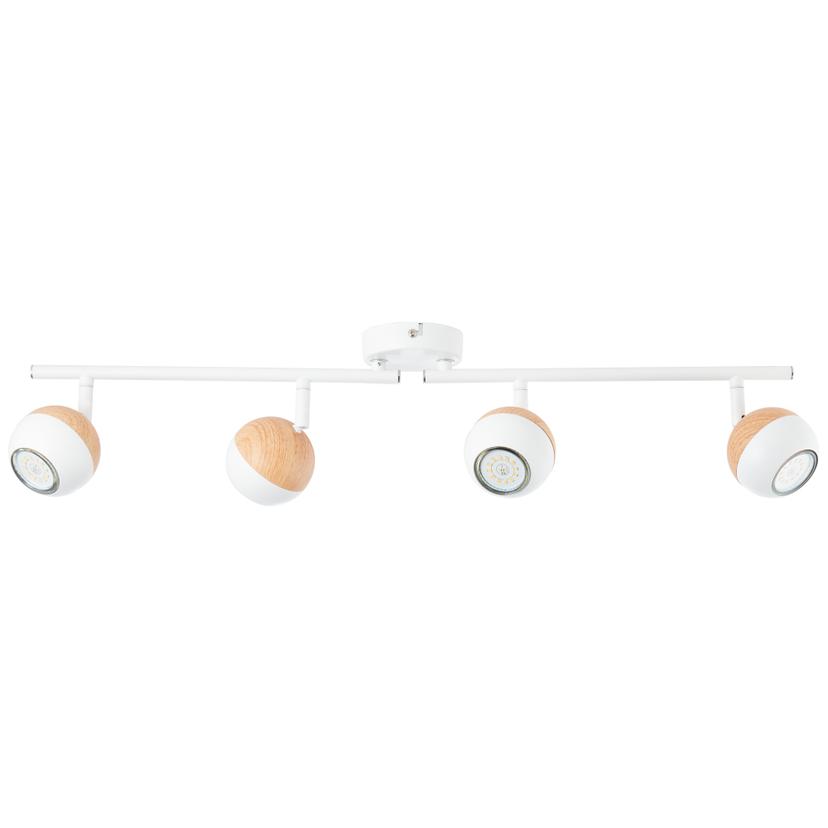 Spotrohr Naima, beige, 12,5 x 75 cm, Metall Deckenspots, dimmbar