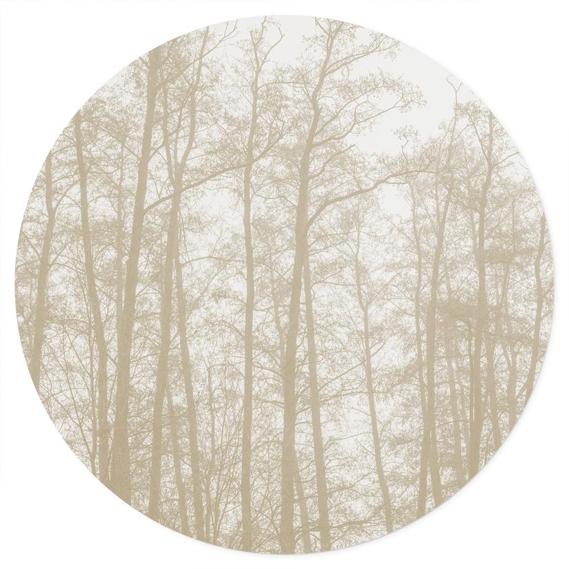 Adesivo murale della foresta invernale silenziosa - Böhmer - Rotondo