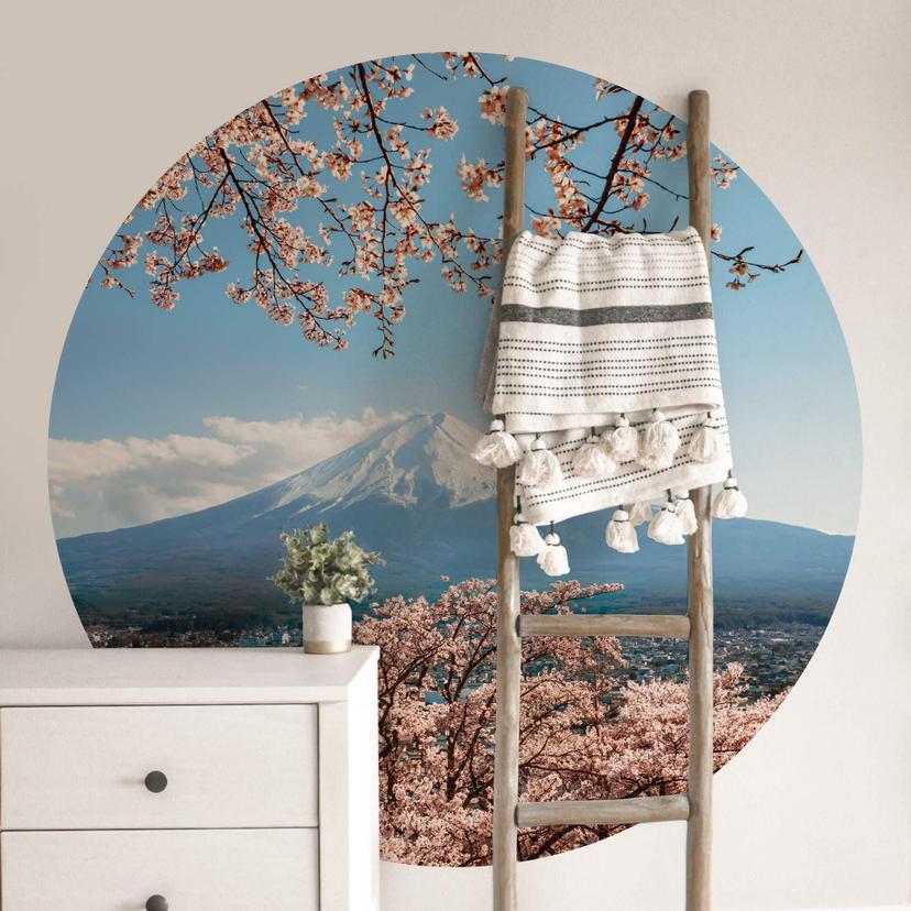 Fototapet - Rundt Colombo - Mount Fuji in Japan - vliesetapet/selvklæbende non-woven tapet