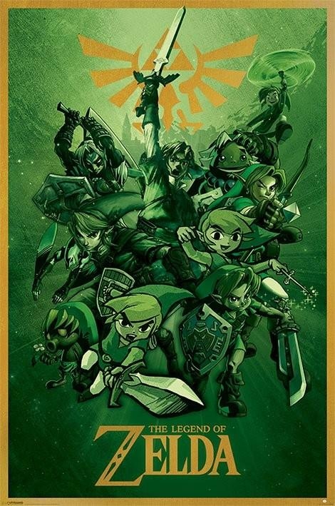 Poster, film poster The Legend Of Zelda - Link 61x91,5 cm