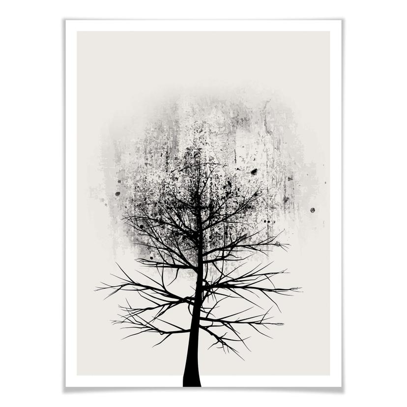 Poster Kubistika - Etude d’un arbre 01