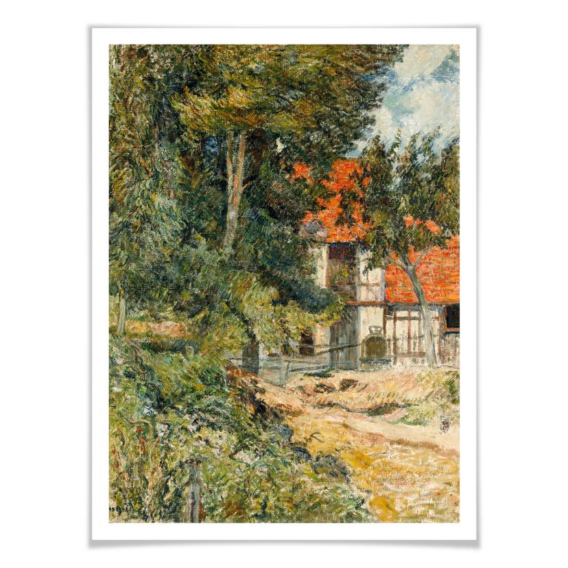 Poster Gauguin - Casa colonica in Normandia
