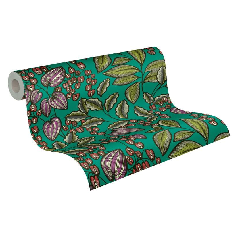 Architects Paper Floral Impression - Papier peint intissé fleuris, vert
