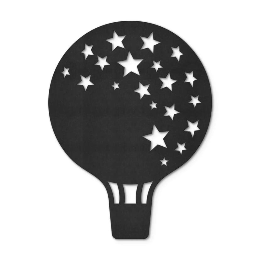 Decoro in MDF - Mongolfiera con stelle