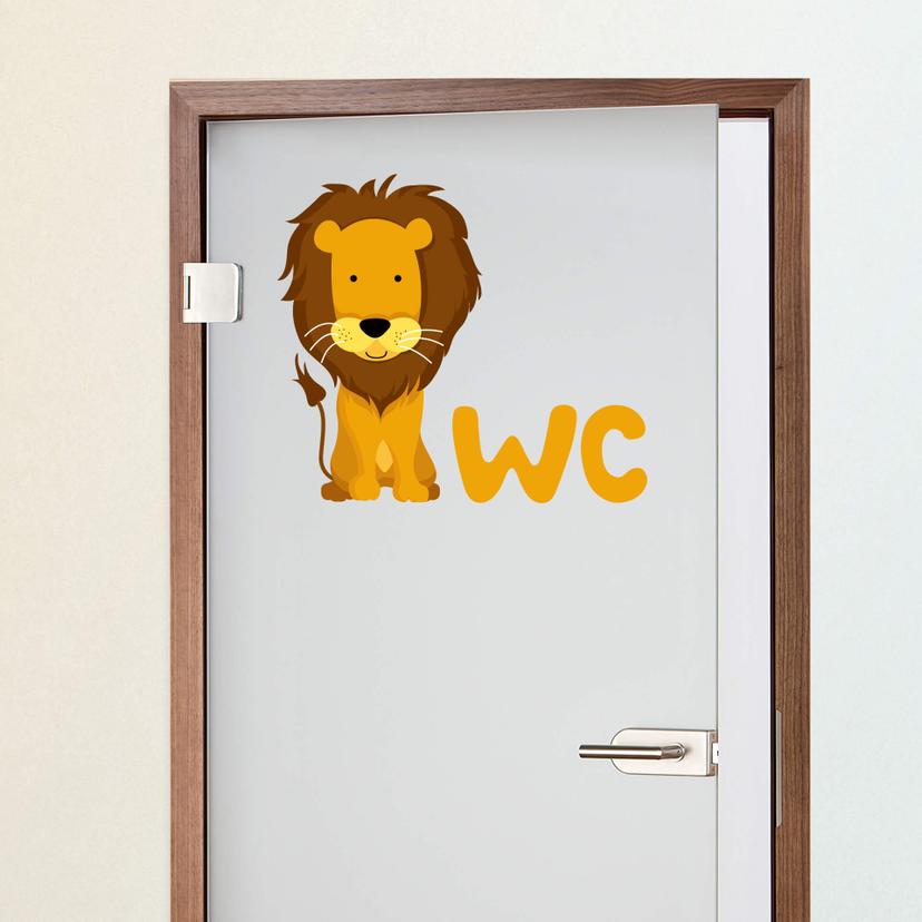 WC babyløve wallsticker