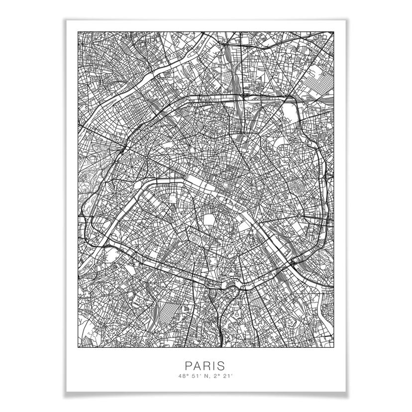 Poster Plan de Paris