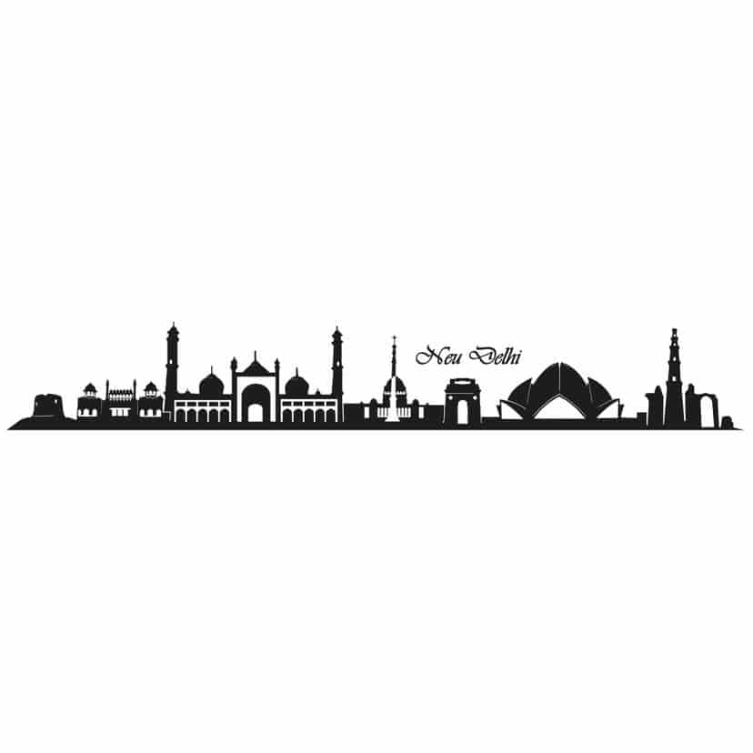 Sticker mural - New Delhi