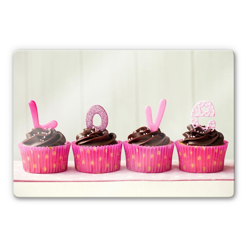 Tableau en verre - Lovely Cupcakes