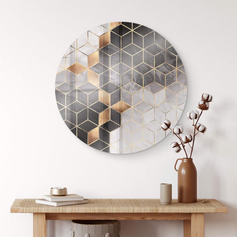 Stampa su vetro Fredriksson - Smoky Cubes