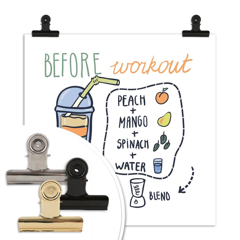 Poster - Before workout - quadrato