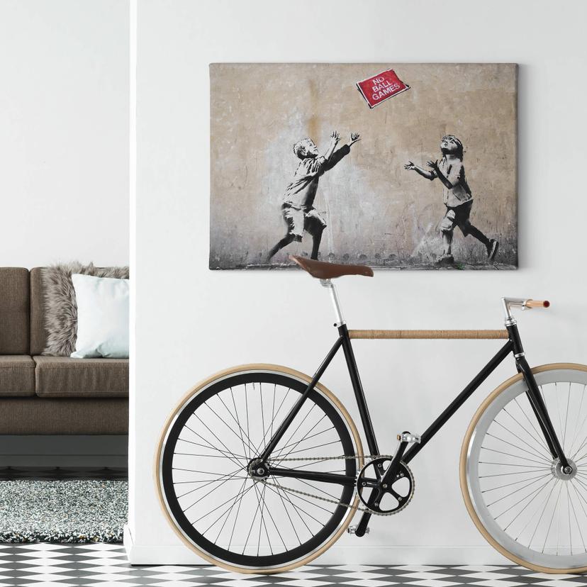 Stampa su tela Banksy - No Ball Games