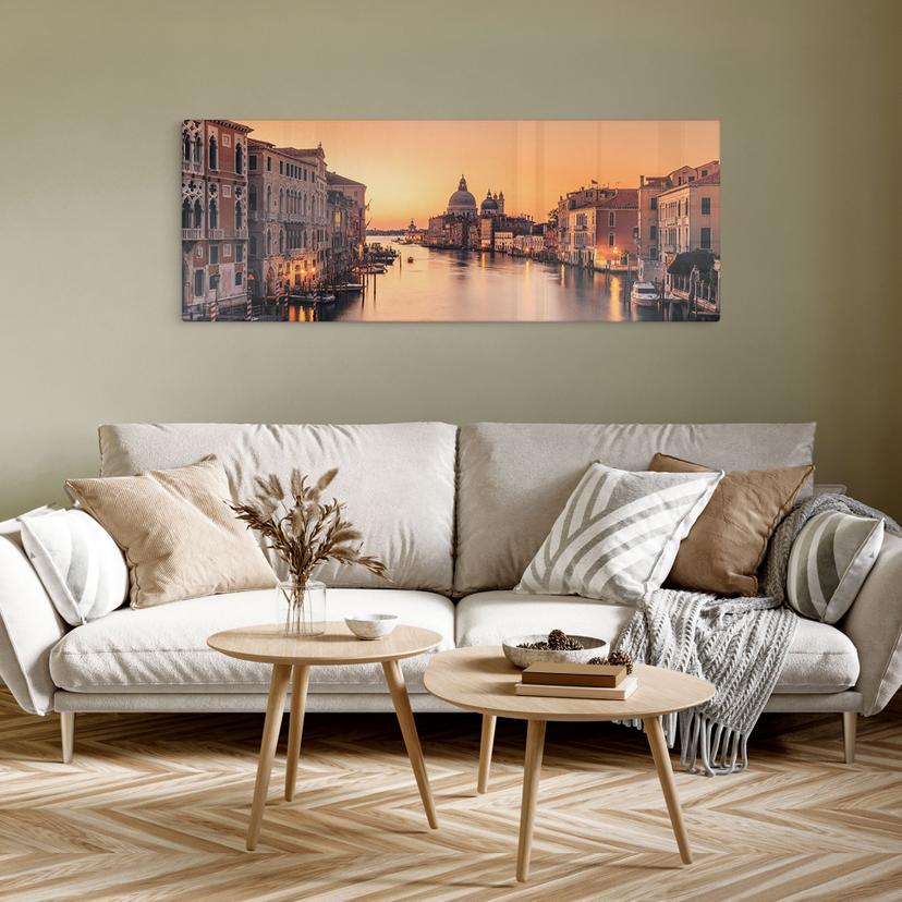 Stampa su vetro Tramonto a Venezia - Zhang