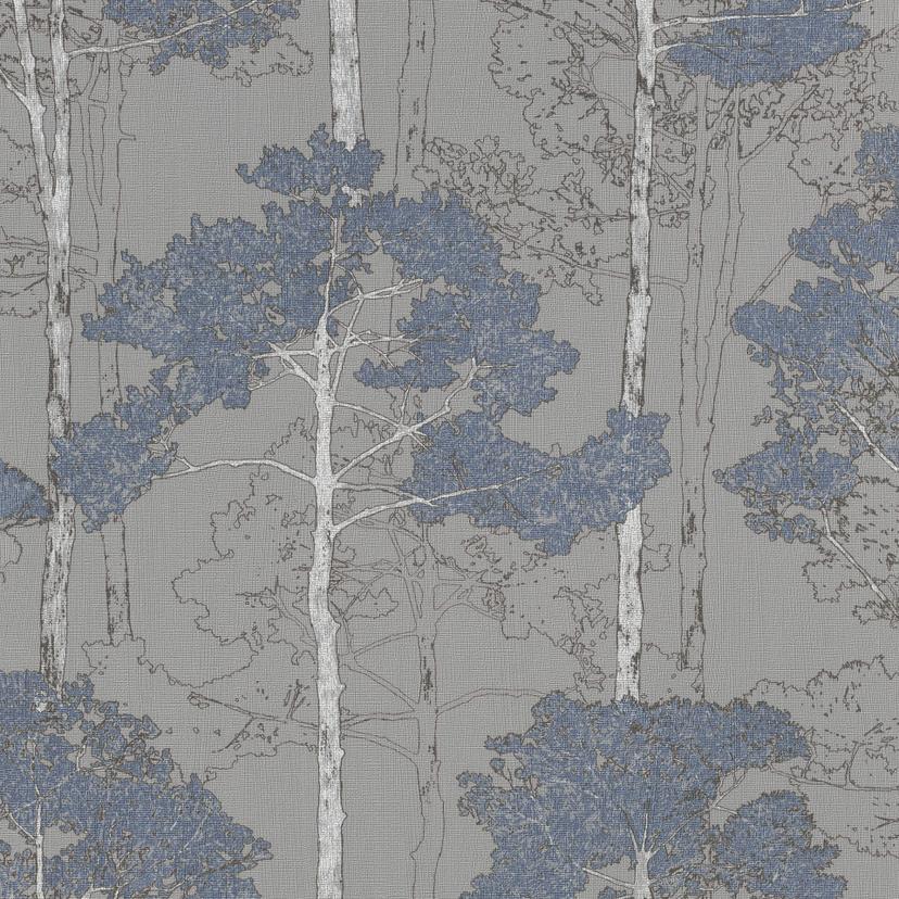 Carta da parati Rasch - Hyde Park - Grigio