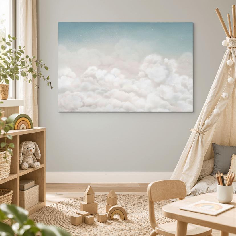 Canvas schilderij Rustige Wolken - Oliver Robins