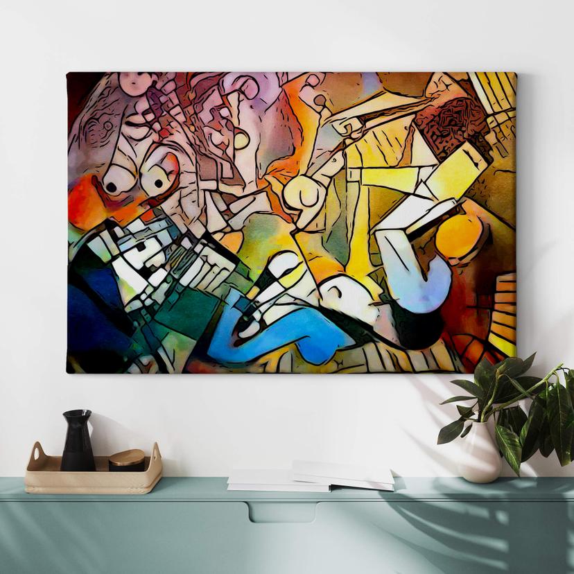 Stampa su tela Zamart - Omaggio a Picasso
