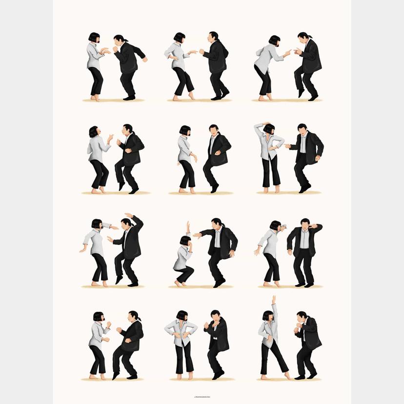 Fotomurale Tohmé - Pulp Fiction Dance