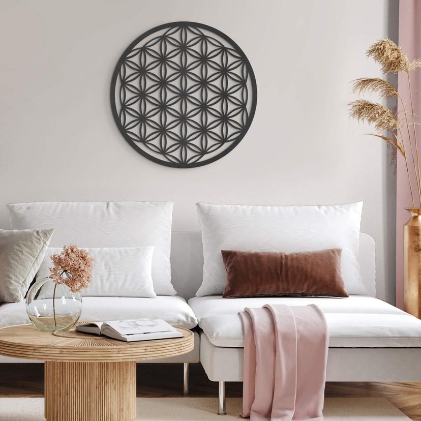 MDF - Decoración en madera - Flor de la vida