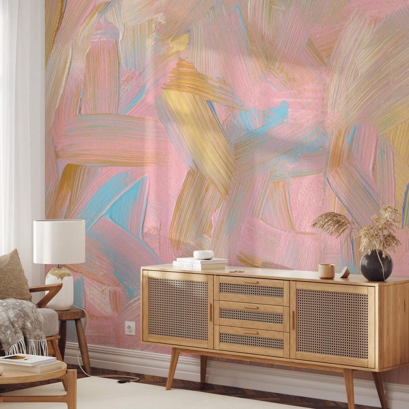 Fototapet uplusmestudio - Abstrakt i pink