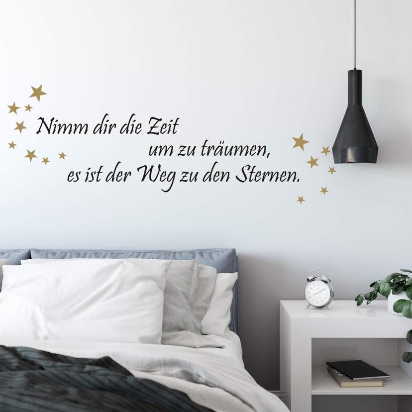 Wandtattoo Nimm dir die Zeit um zu träumen… 4 (2-farbig)