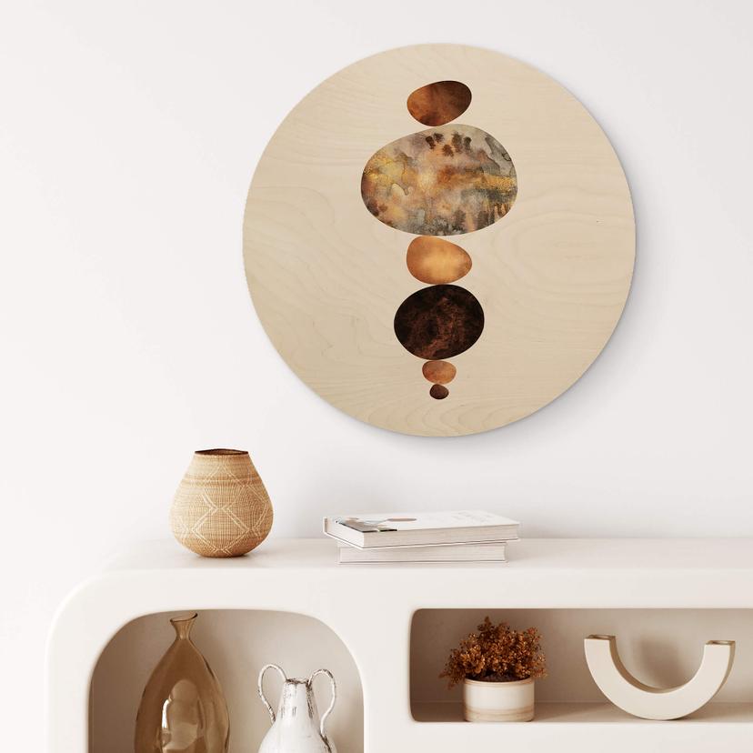 Stampa su legno Fredriksson - Balance - tondo