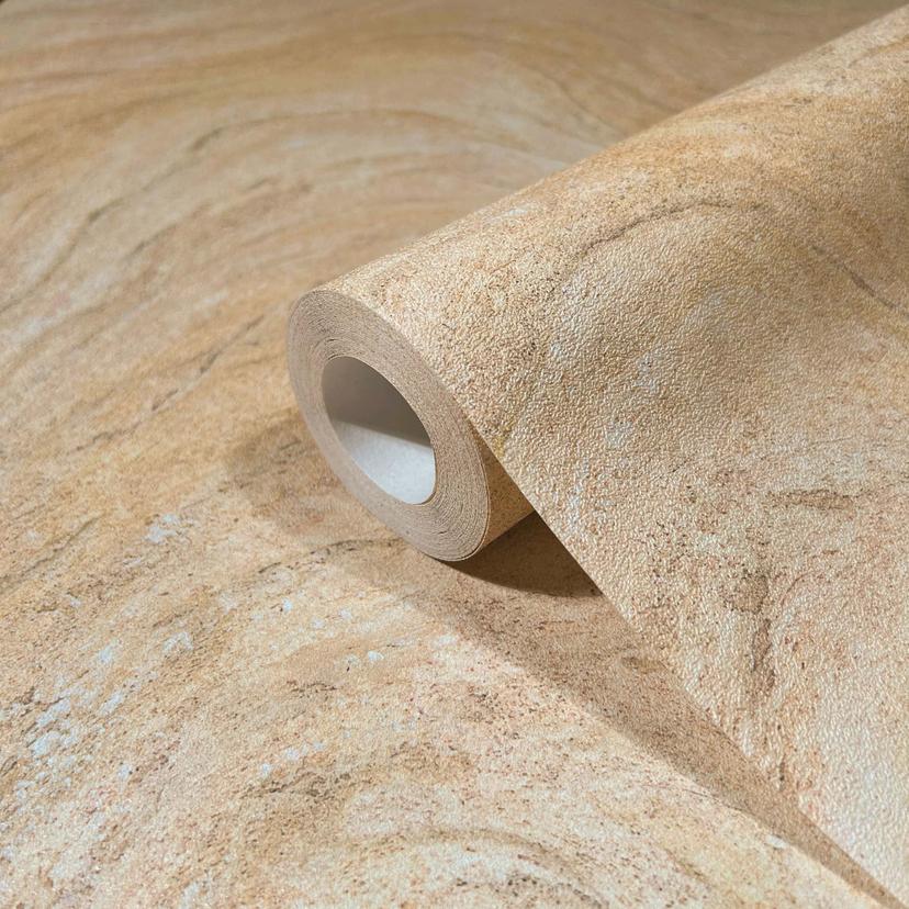 non-woven tapet med marmor som steneffekt beige marmoreffekt