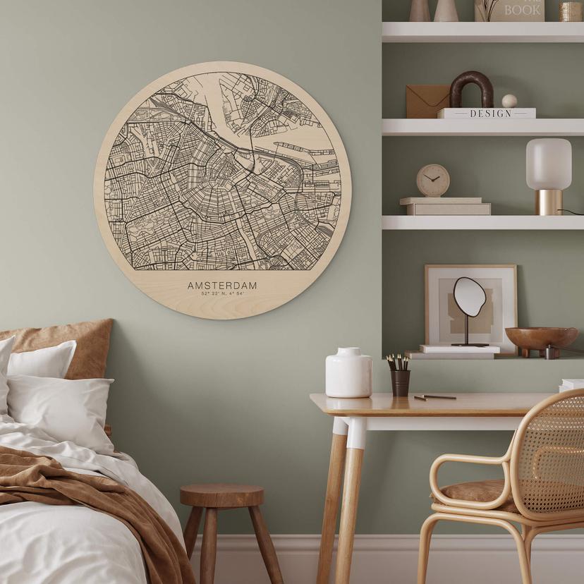 Stampa su legno di Amsterdam - Rotonda