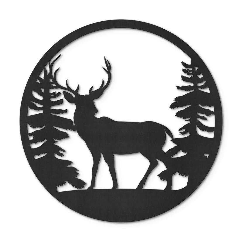 MDF - Decoración en madera - Ciervo en el bosque