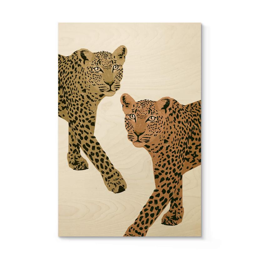 Billede af træ Goed Blauw - Leoparderne