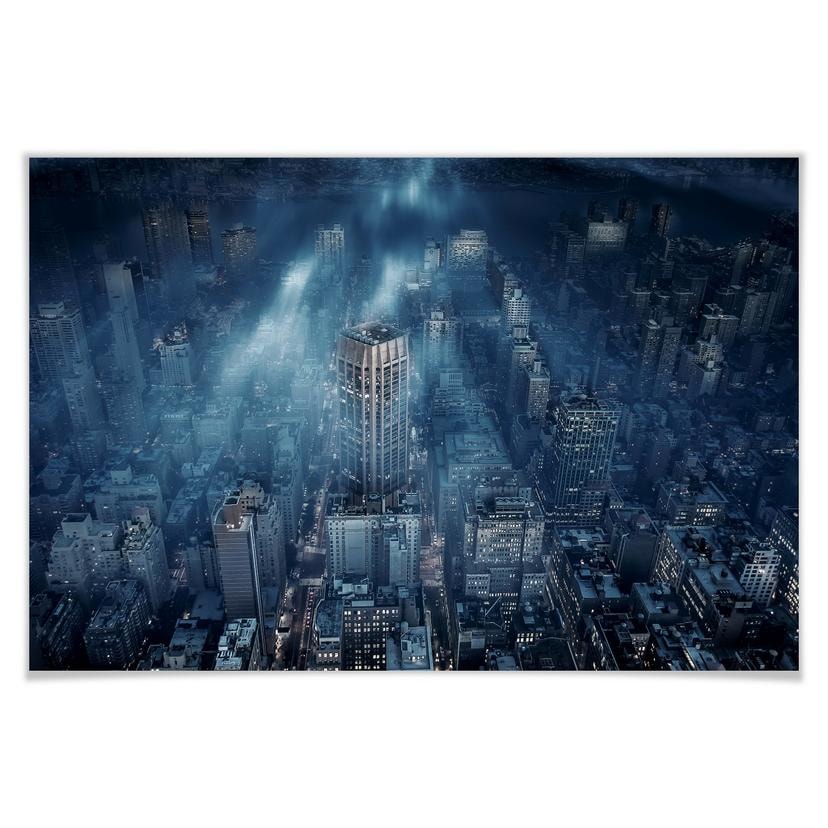 Poster - Løndal - Brouillard à NYC
