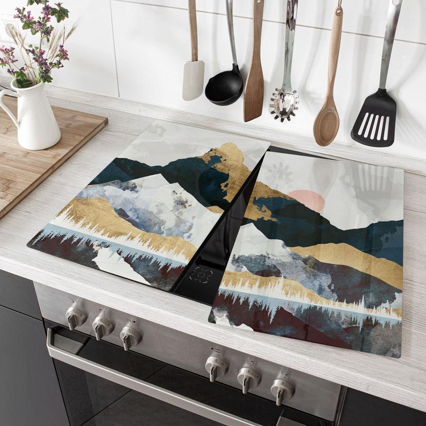 Kogeplade med refleksion af et vinterlandskab - SpaceFrog Designs