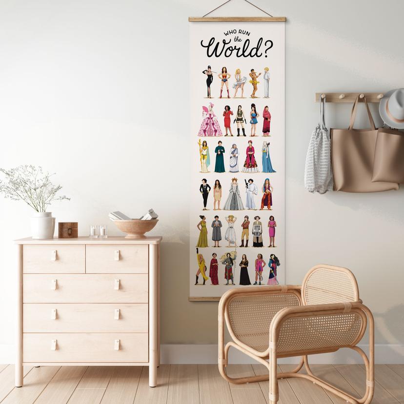 Poster tessile Who Run the World - Tohmé