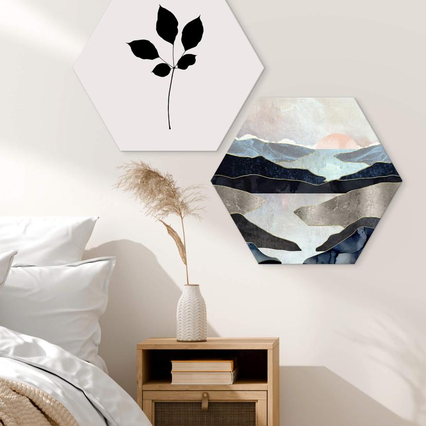 Hexagon - Alu-Dibond SpaceFrog Designs - Bergsee