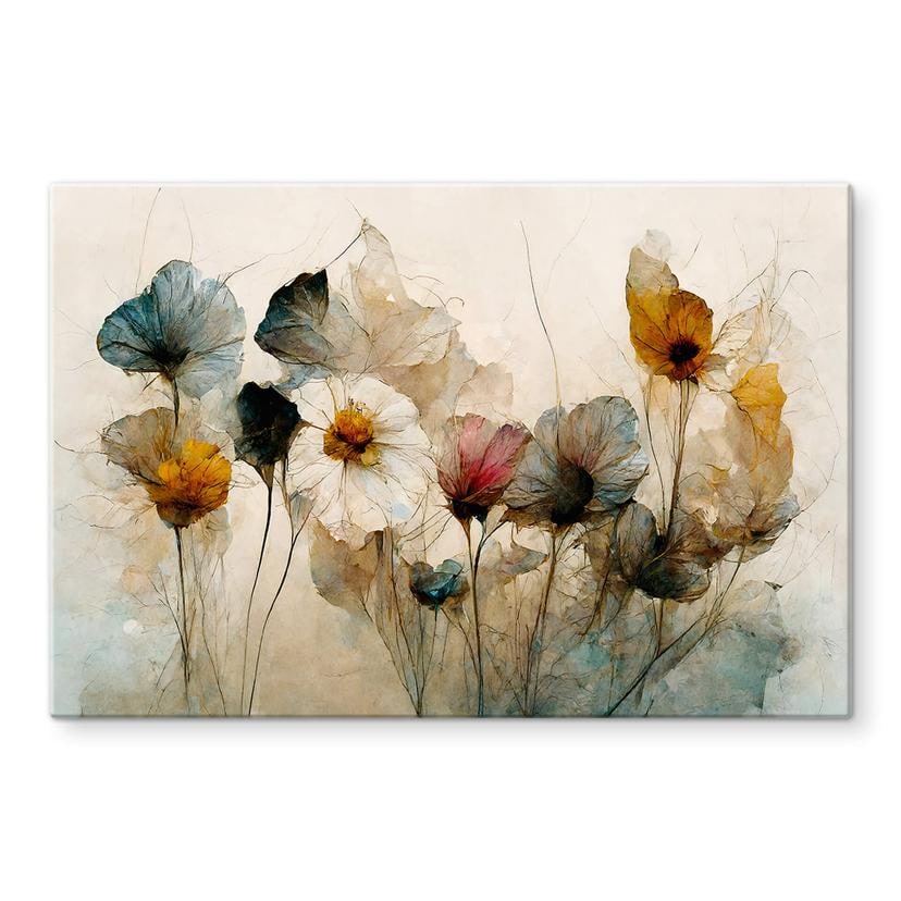 Glasbillede - Treechild - Bouquet of Dried Flowers