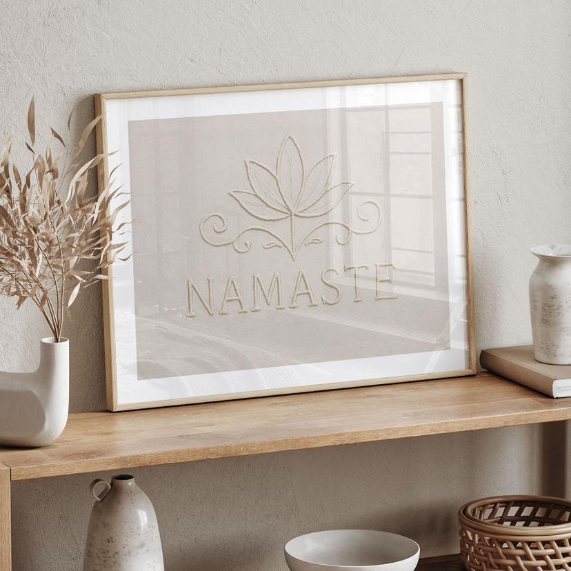 Poster Namaste con loto - Treechild
