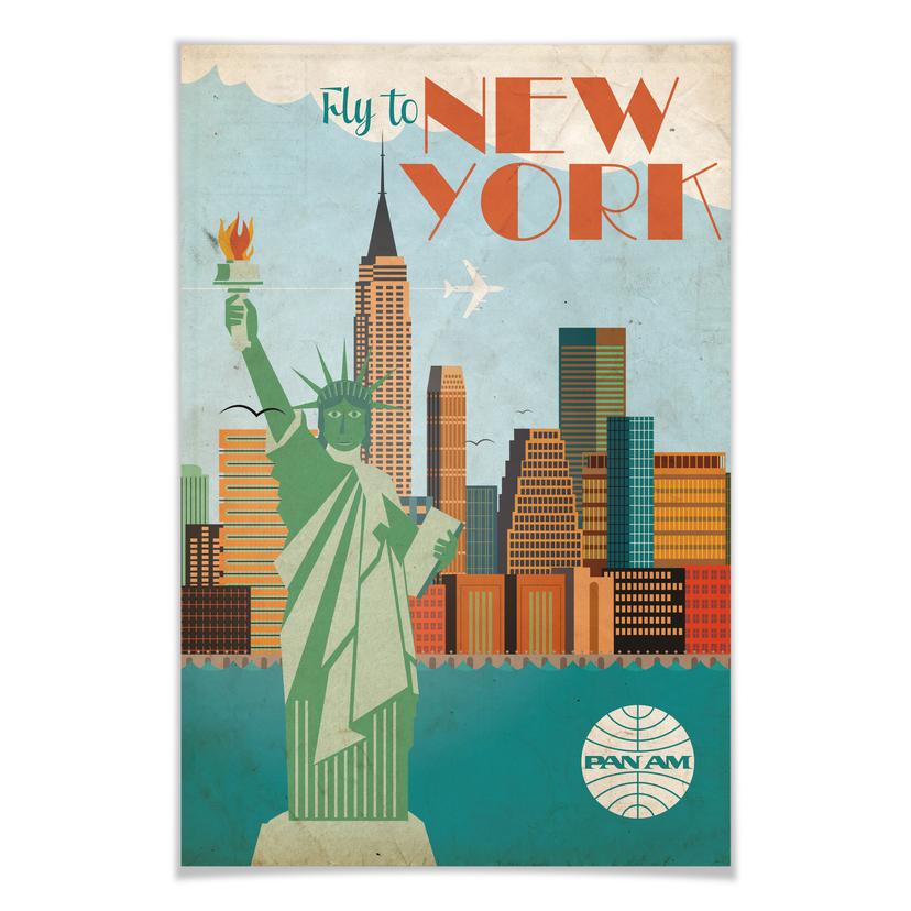 Plakat - PAN AM - Fly to New York