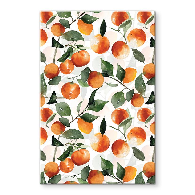 Glasbillede - Frugtagtige mandariner - UN Designs