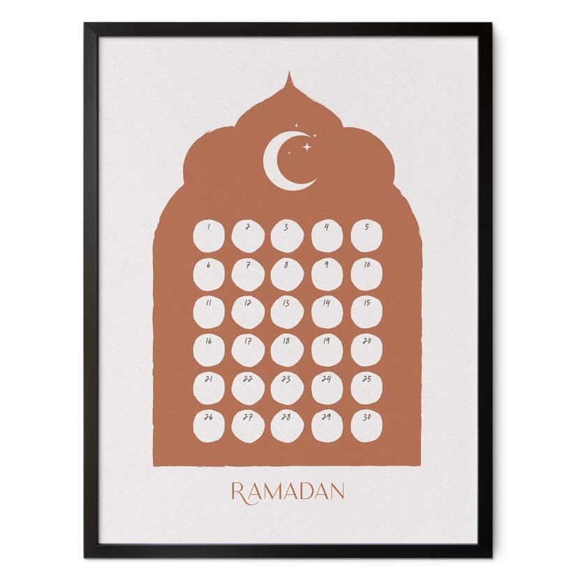 Poster Calendrier ramadan à remplir