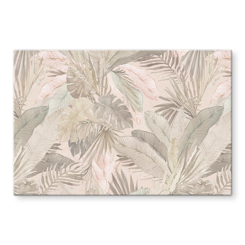 Tableaux tropicaux dans la jungle pastel - Bloomery Decor - Alu-Dibond