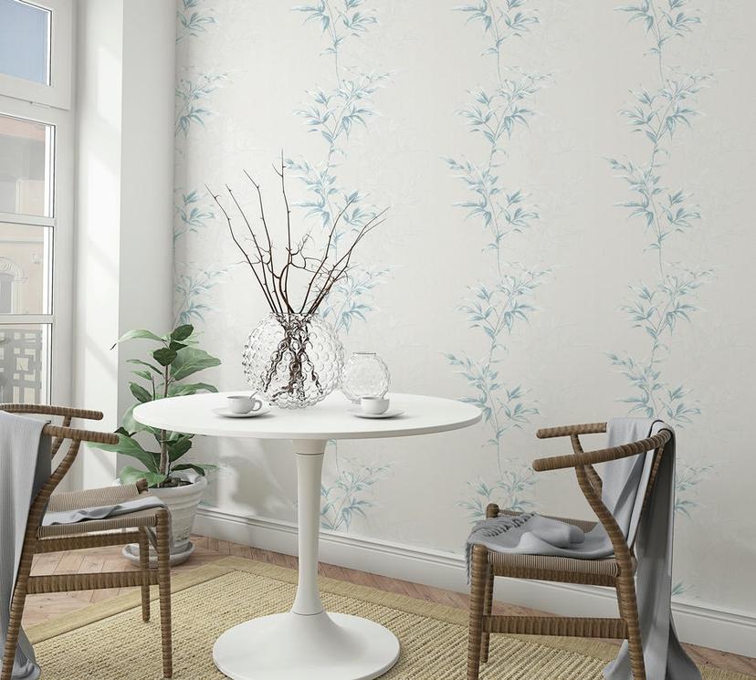 Ikke-vævet tapet Floral Modern i Greige