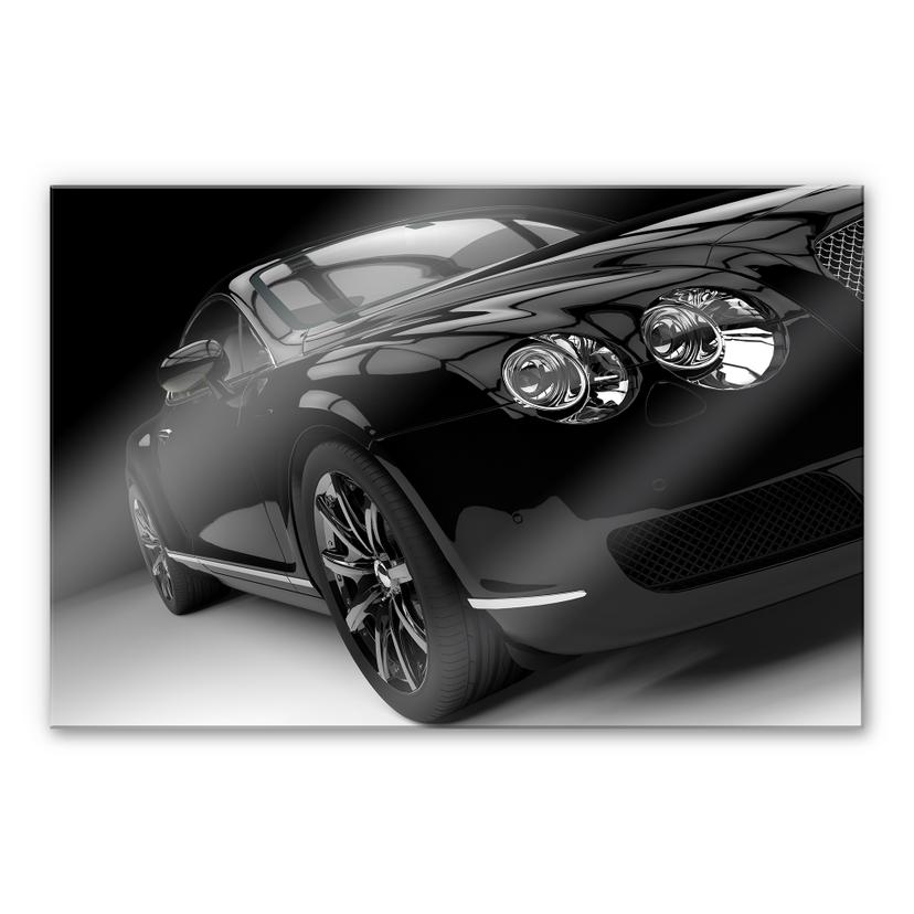 Akrylbillede Metallic Car Black 02