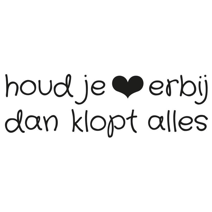 Wandtattoo Houd je hart...