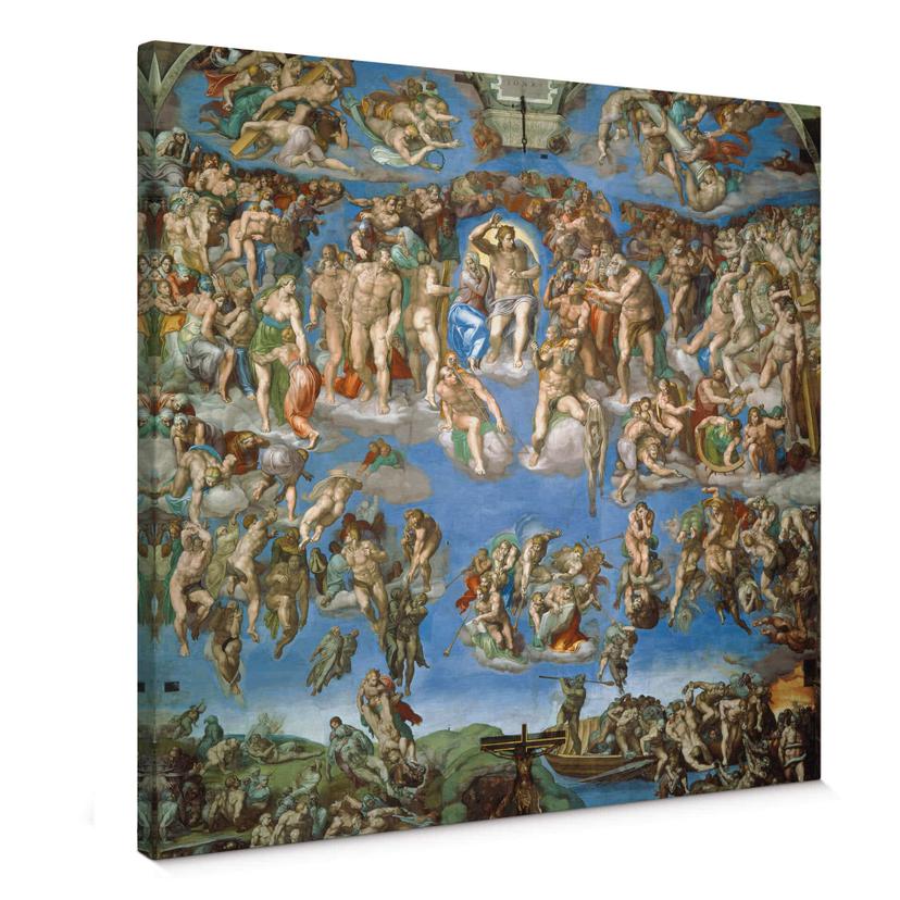 Michelangelo - Den sidste dom - Lærredsprint